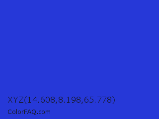 XYZ 14.608,8.198,65.778 Color Image