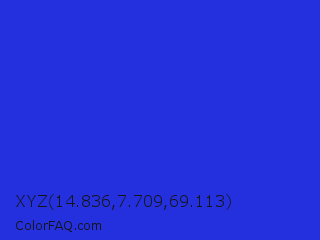 XYZ 14.836,7.709,69.113 Color Image