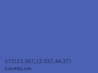 XYZ 15.067,13.037,44.37 Color Image