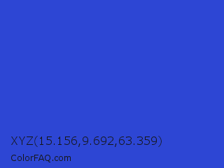 XYZ 15.156,9.692,63.359 Color Image