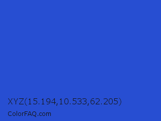XYZ 15.194,10.533,62.205 Color Image