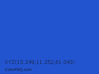 XYZ 15.249,11.252,61.043 Color Image