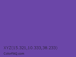 XYZ 15.321,10.333,38.233 Color Image