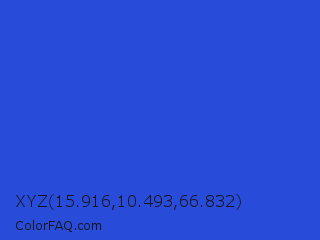 XYZ 15.916,10.493,66.832 Color Image
