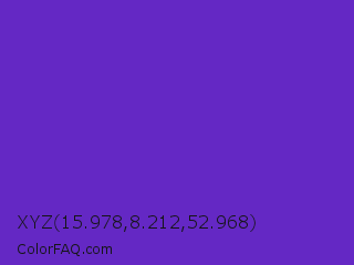 XYZ 15.978,8.212,52.968 Color Image