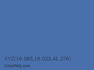 XYZ 16.065,16.023,41.276 Color Image
