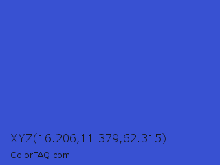 XYZ 16.206,11.379,62.315 Color Image