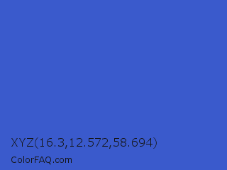 XYZ 16.3,12.572,58.694 Color Image