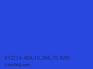 XYZ 16.409,10.266,70.929 Color Image