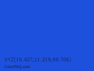 XYZ 16.427,11.219,69.706 Color Image