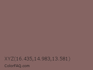 XYZ 16.435,14.983,13.581 Color Image