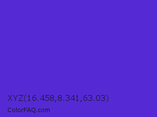XYZ 16.458,8.341,63.03 Color Image