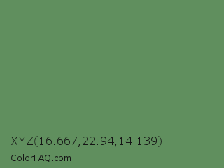 XYZ 16.667,22.94,14.139 Color Image