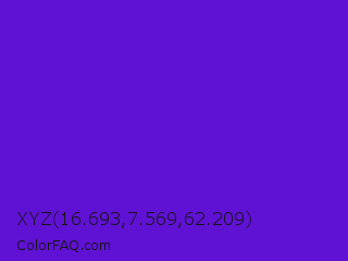 XYZ 16.693,7.569,62.209 Color Image