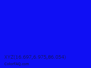 XYZ 16.697,6.975,86.054 Color Image