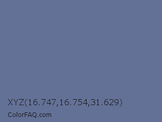 XYZ 16.747,16.754,31.629 Color Image