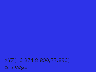 XYZ 16.974,8.809,77.896 Color Image