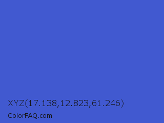 XYZ 17.138,12.823,61.246 Color Image