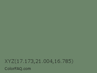 XYZ 17.173,21.004,16.785 Color Image