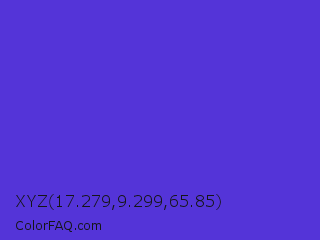 XYZ 17.279,9.299,65.85 Color Image