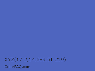XYZ 17.2,14.689,51.219 Color Image