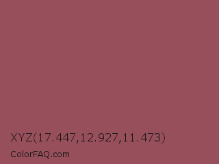 XYZ 17.447,12.927,11.473 Color Image