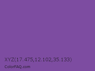 XYZ 17.475,12.102,35.133 Color Image