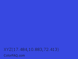 XYZ 17.484,10.883,72.413 Color Image