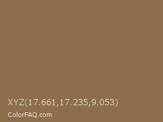 XYZ 17.661,17.235,9.053 Color Image