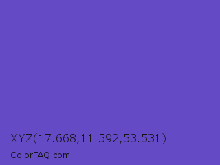 XYZ 17.668,11.592,53.531 Color Image