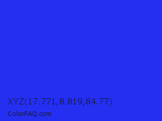 XYZ 17.771,8.819,84.77 Color Image