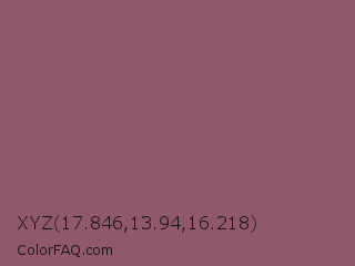 XYZ 17.846,13.94,16.218 Color Image