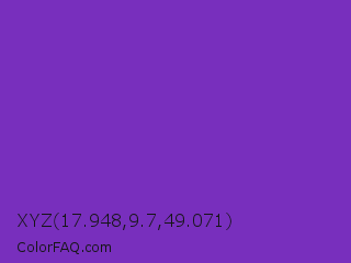 XYZ 17.948,9.7,49.071 Color Image