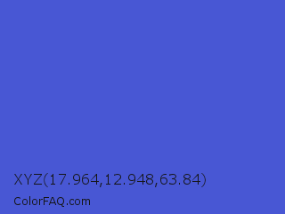 XYZ 17.964,12.948,63.84 Color Image