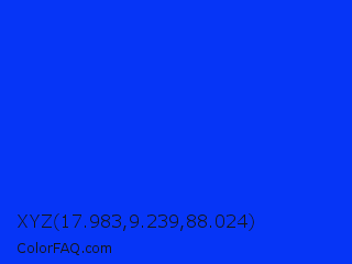 XYZ 17.983,9.239,88.024 Color Image