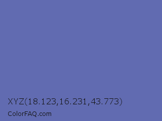 XYZ 18.123,16.231,43.773 Color Image
