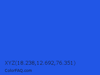 XYZ 18.238,12.692,76.351 Color Image