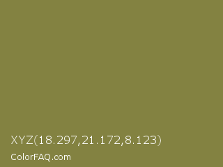 XYZ 18.297,21.172,8.123 Color Image