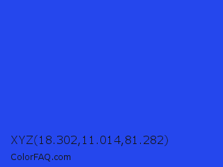 XYZ 18.302,11.014,81.282 Color Image