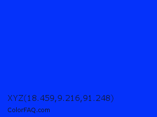XYZ 18.459,9.216,91.248 Color Image