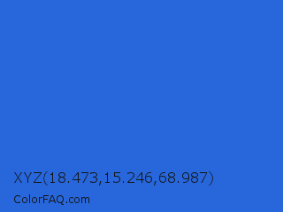 XYZ 18.473,15.246,68.987 Color Image