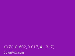 XYZ 18.602,9.017,41.317 Color Image