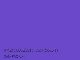 XYZ 18.622,11.727,56.54 Color Image