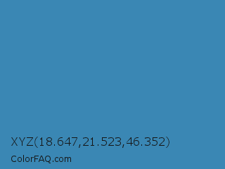 XYZ 18.647,21.523,46.352 Color Image