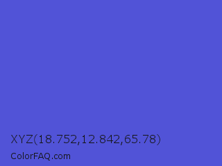 XYZ 18.752,12.842,65.78 Color Image