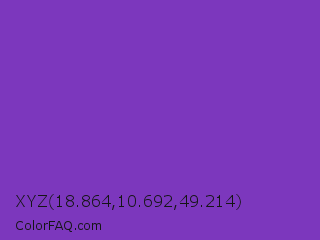 XYZ 18.864,10.692,49.214 Color Image