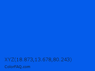 XYZ 18.873,13.678,80.243 Color Image