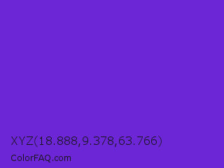 XYZ 18.888,9.378,63.766 Color Image