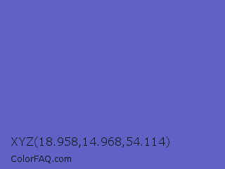 XYZ 18.958,14.968,54.114 Color Image