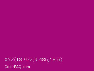 XYZ 18.972,9.486,18.6 Color Image